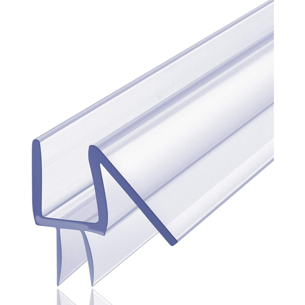 Premium Frameless Shower Door Bottom Seal Strip For Glass Doors - Shower Door Seal Sweep (3/8Â X 39Â, Clear Vinyl) 9405492935082