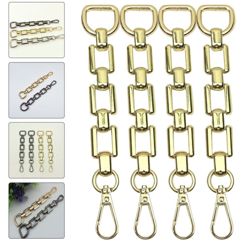 Conjunto de 6 Extensores de Alça Transversal com Corrente para Bolsa