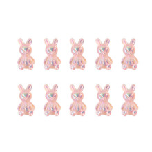 10 pièces de décoration pour ongles lapin 3D Aurora