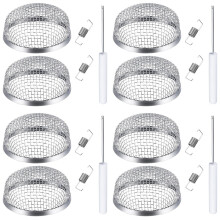 8 Pack RV Furnace Vent Screen Camper Heater Exhaust Vents Flying Insect Bug Cover Stainless Steel Mesh Screens Installation Tool Included