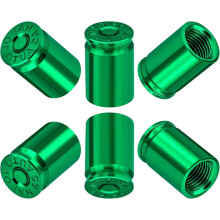 12PCS Red Aluminum Bullet Shell Tire Valve Stem Caps, Universal Dustproof Covers for Cars, SUVs, Trucks, Bikes, Motorcycles, Bicycles