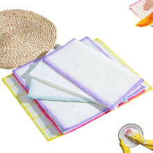 10 ks čisticích utěrek Simply Natural Wood Fiber, multifunkční čisticí utěrka, opakovaně použitelné utěrky na nádobí, kuchyňské