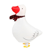 ballon gonflable représentant un animal de la ferme, idéal pour une fête d'anniversaire, un barbecue ou toute autre occasion (canard, coq, vache,