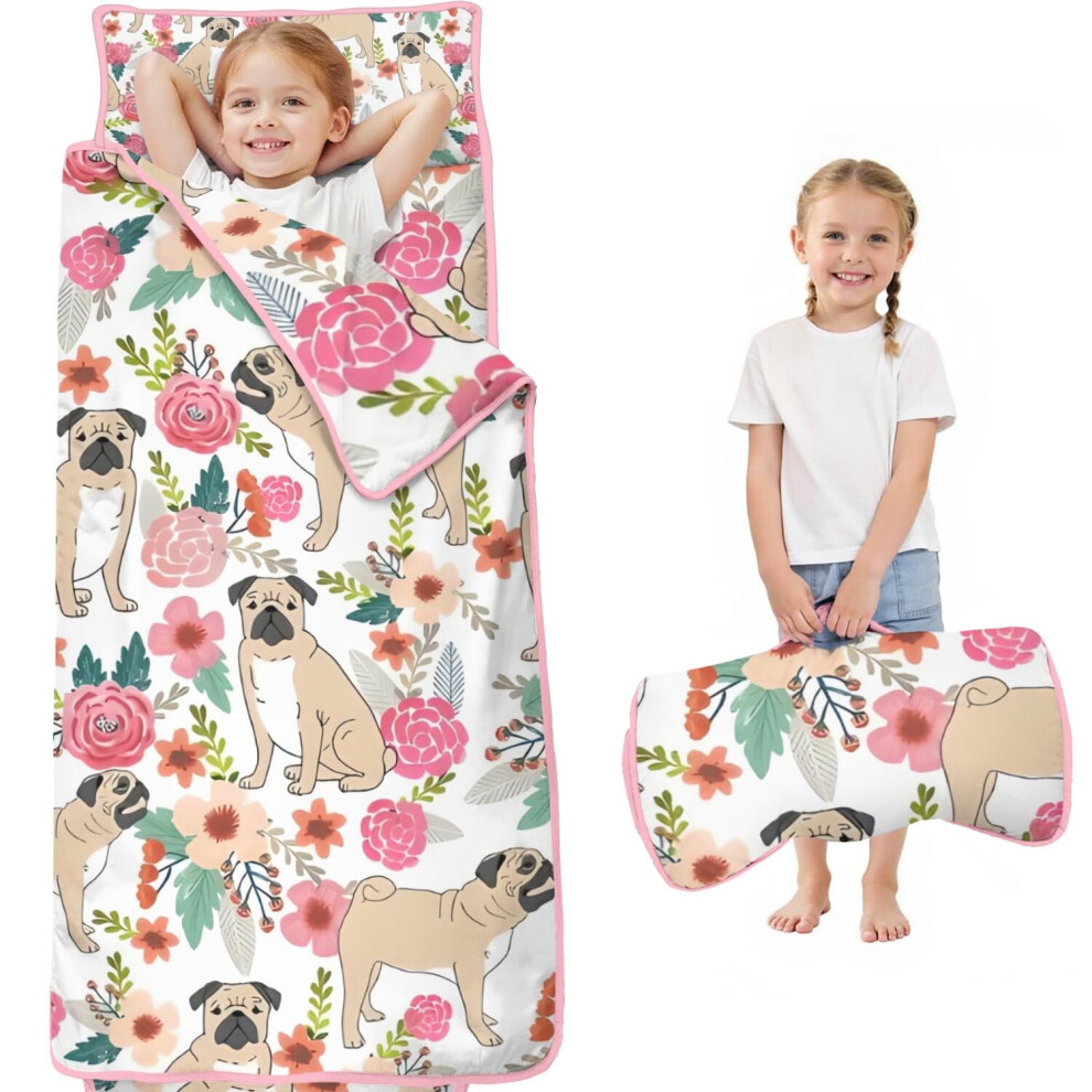 Toddler Nap Mat with Pillow & Blanket