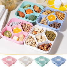 Boîte à bento – 5 compartiments, idéale pour la préparation des repas, compatible micro-ondes et lave-vaisselle, portable et empilable | 18 x