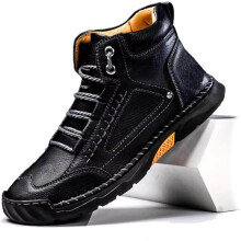 Olveros Boots, Mens Boots Casual, Olveros Men's Comfortable Handmade Leather Shoes, Men Waterproof Boots – Waterproof, Arch Support, Spacious Toe