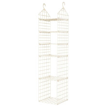 Organisateur de placard suspendu à 5 niveaux avec support robuste et bacs en plastique – Compatible avec les tringles standard