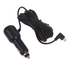 3 Port Charger USB/Mini USB Car Charger Fast Charging for Navigators Camera Tablets Mobile Phones 350cm Cord