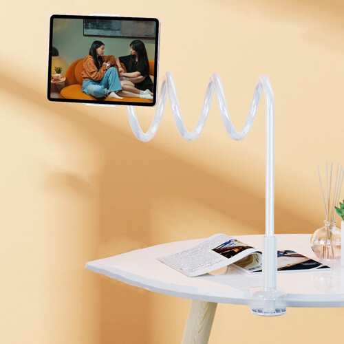 Gooseneck Tablet Holder Stand for Bed Adjustable Flexible Arm Tablets Mount Clamp on Table for Tablet 1