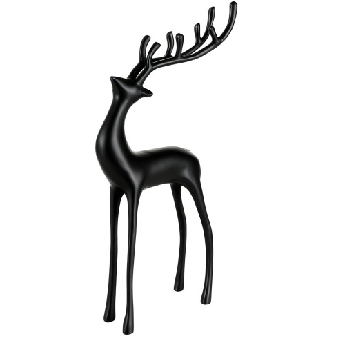Socha soba, imitace kovu, černá, 25 cm
