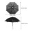 Umbrelă miniaturală neagră pentru păpuși, 1 set 2