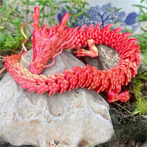 Bréagán Fidget Dragon Gem Priontáilte 3D 1 phíosa 2