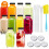 Tomnk10pcs16oz γυάλινα μπουκάλια χυμού με καπάκια, επαναχρησιμοποιήσιμα δοχεία χυμού 1