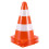 6-Pack Stackable Plastic Parking Cones with Reflective Strips for Traffic Safety and Control 1