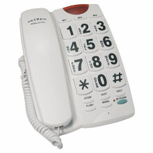Big Button Speaker Phone - White with Black Numbers
