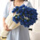 Handmade knitted rose bouquet blanket 1 piece 5