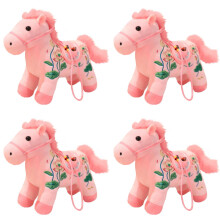 Lindo juego de 4 figuras de peluche de muñeco