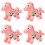 Schattige poppenfiguurtjes pluche speelgoedset van 4 stuks 1