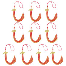 Class of 2026 Graduation Cap Tassels Set of 10 for-red gold