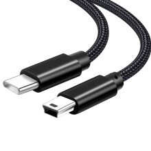 Cábla Muirir Thapa le haghaidh Ceanglóir Cineál-C go Mini USB