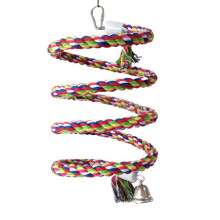Rópa Cadáis Bíseach Yammee Bird le Clog Crochta Luascán Bréagán Bungee Parrot