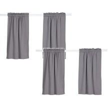 Small Window Curtains,Kitchen/Bathroom/Kids Bedroom Decor Thermal Insulated Window Short Curtain Room Darkening Window Curtain Tiers 2pcs