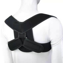Fascia per clavicola, 8 modelli, correttore posturale per adulti e bambini, correttore posturale regolabile per mal di schiena (nero, taglia M)