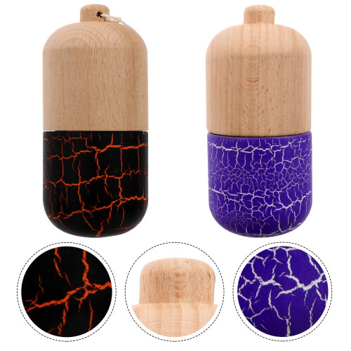 Minkissy2pcs Kendama Skill Toys από ξύλο οξιάς σε διάφορα χρώματα για βελτίωση ισορροπίας και