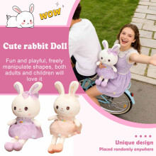 Jucărie de pluș Iepuraș Dragă Moale 40 cm Bumbac PP