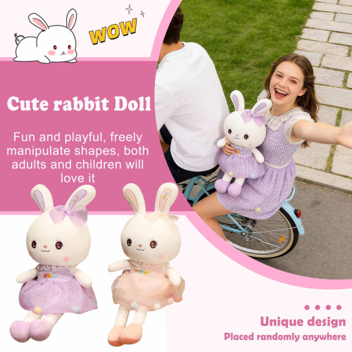 Λούτρινο Παιχνίδι Sweetheart Bunny Μαλακό 40cm PP Βαμβάκι