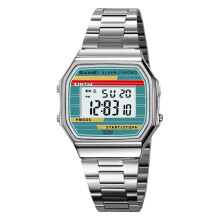 Montre numérique carrée ultra-fine pour hommes et femmes | 2026 Multifonction, étanche, style business et décontracté