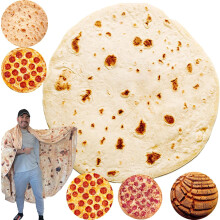 Couverture Concha pour adulte, plaid réaliste et sucré, coussin Conchas, jeté de lit mexicain