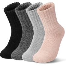 2-6 párů merino vlněných teplých ponožek pro ženy, turistické útulné termální ponožky do bot na zimu a vánoční dárky