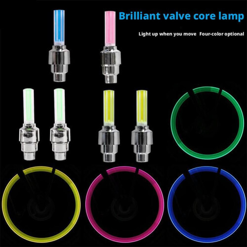 2PCS Bicycle Bike LED Lights Tire Valve Flashlight 2