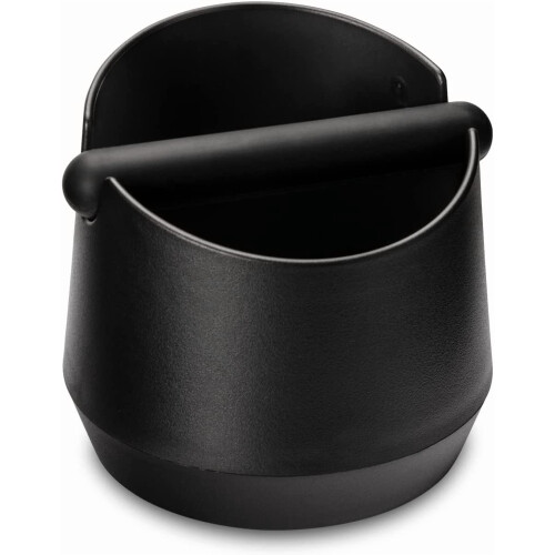 Caixa para borra de café expresso com barra removível e base antiderrapante.