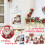 Paño de cocina navideño estampado de algodón (1 unidad) 5