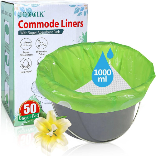Επενδύσεις Commode με Απορροφητικό Επίθεμα, Συσκευασία 50 τεμαχίων