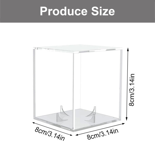 Akryl sportsbolddisplay med stativ 2