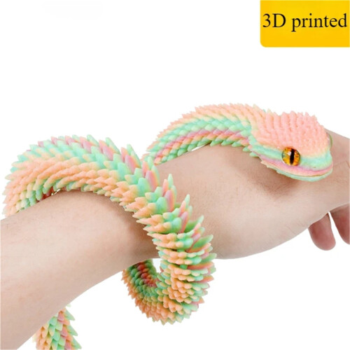 3D nyomtatott kígyó dekoráció30cm1 darab 2