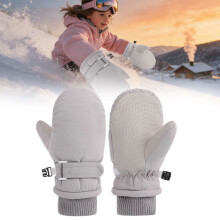 Toddler Mittens Kids Winter Ski Gloves Fleece Lined Thickened For Boys Girls Baby Warm Mittens For Cold Weather Activities