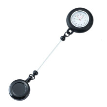 Nurse Watch with Beadable Badge Holder Retractable Badge Reels Holder with Belt Clip for Doctors Nurses and Paramedics