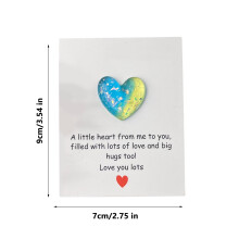 Carte de Saint-Valentin « Câlin de poche » - Jaune