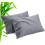 Conjunto de 2 fronhas tamanho Queen cinza-escuras, em rayon de bambu refrescante com fechamento tipo envelope, 50x75 cm (20x30 polegadas). 1