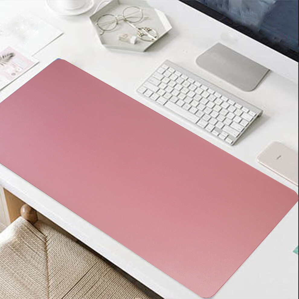 Cork Bottom Mouse Pad, Nonslip Leather Desk Pad For Gaming & Office Â Eco-Friendly, Soft Writing Surface 9405492932227