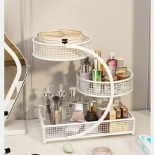 Étagère de rangement cosmétique à 3 niveaux, sans assemblage, 1 pièce