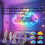 Φως LED Thundercloud με τροφοδοσία USB – 3D Cloud, Πολύχρωμη λωρίδα συγχρονισμού μουσικής, 3
