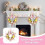 Artificial Floral Wreath Set of 6 5