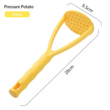 Food Masher Tool for Potatoes, Sweet Potatoes, Beans, Pumpkin – Plastic Handheld Vegetable Presser, Puree & Mash Kitchen Gadget
