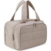 Cloud Carry Bag,Travel Toiletry Bag for Women, Large Puffy Cosmetic Bag with Wet-Dry Separation and Multiple Pockets for Organized Essentials