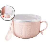 Insulated Stainless Steel Soup Bowl, Small Rice Cereal Bowl, Heat-Resistant Camping Food Bowl for Outdoor Use